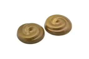 1 Vintage Raw Brass Cabochon 25 Mm B-11