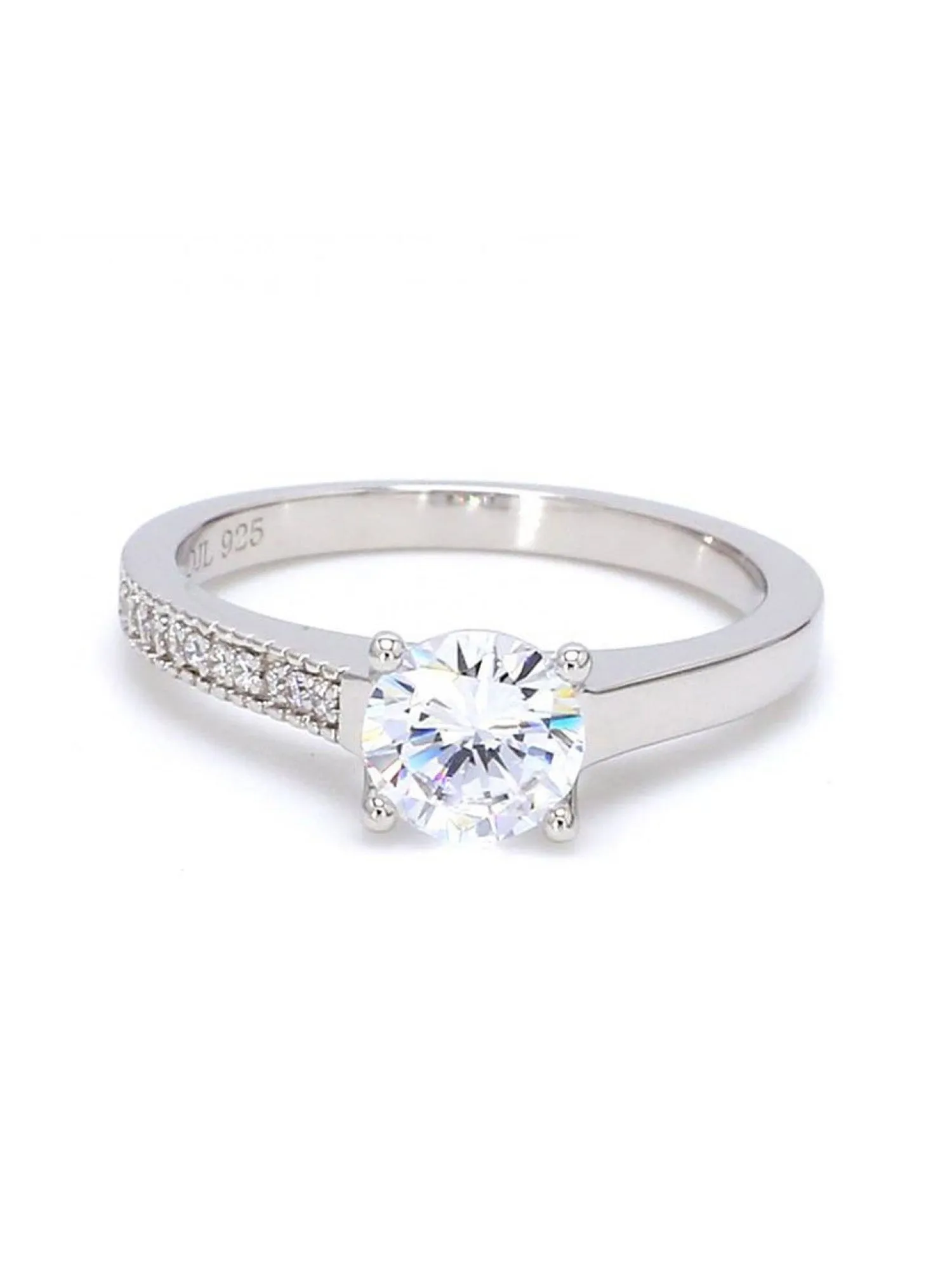 1.5 Carat Solitaire Ring American Diamond