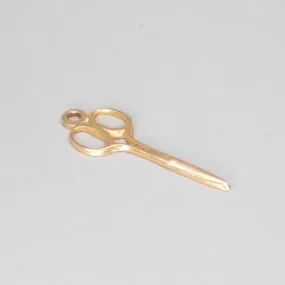 18K Vintage Scissors Charm