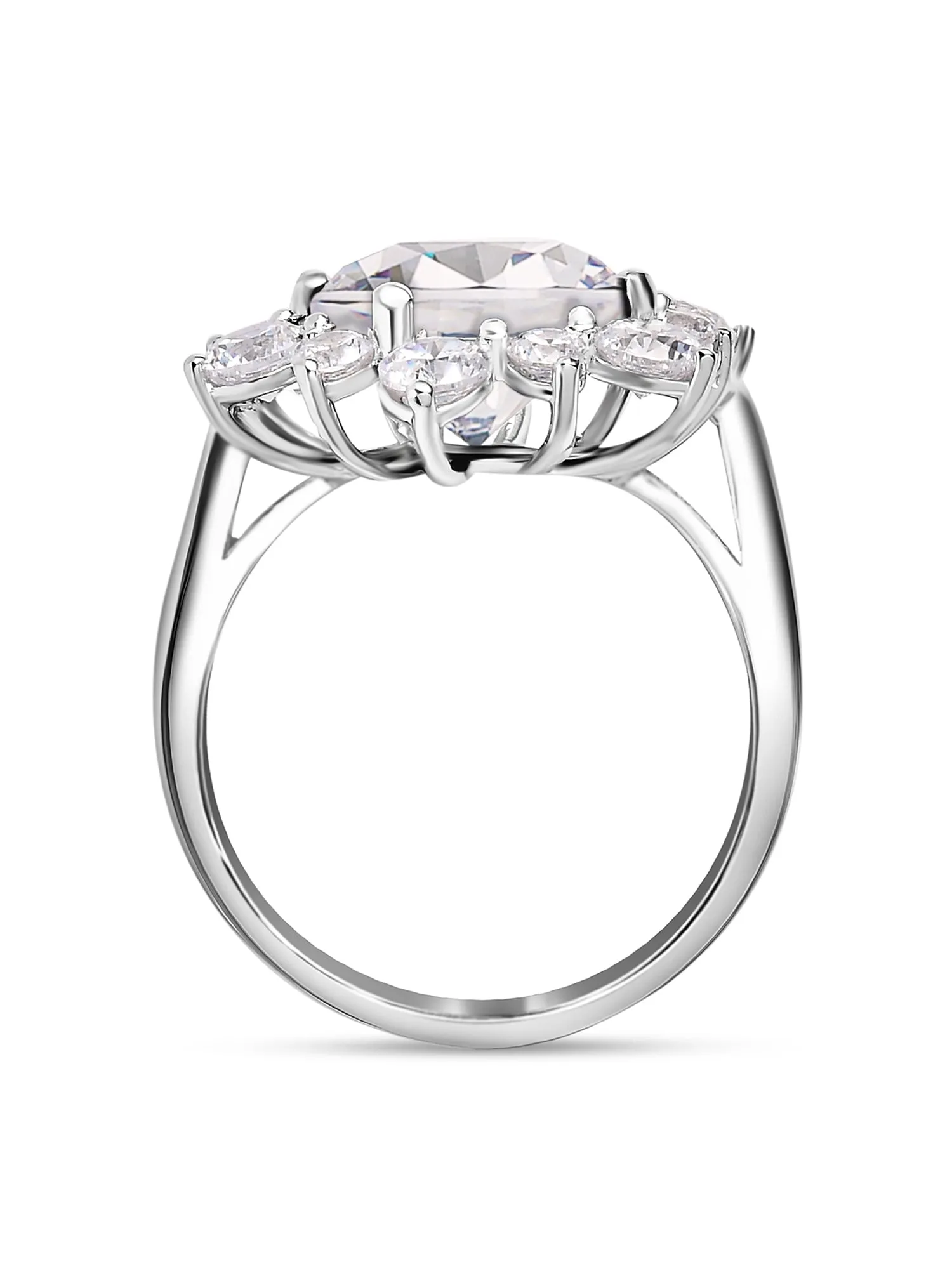 3.5 Carat American Diamond Flowery Ring