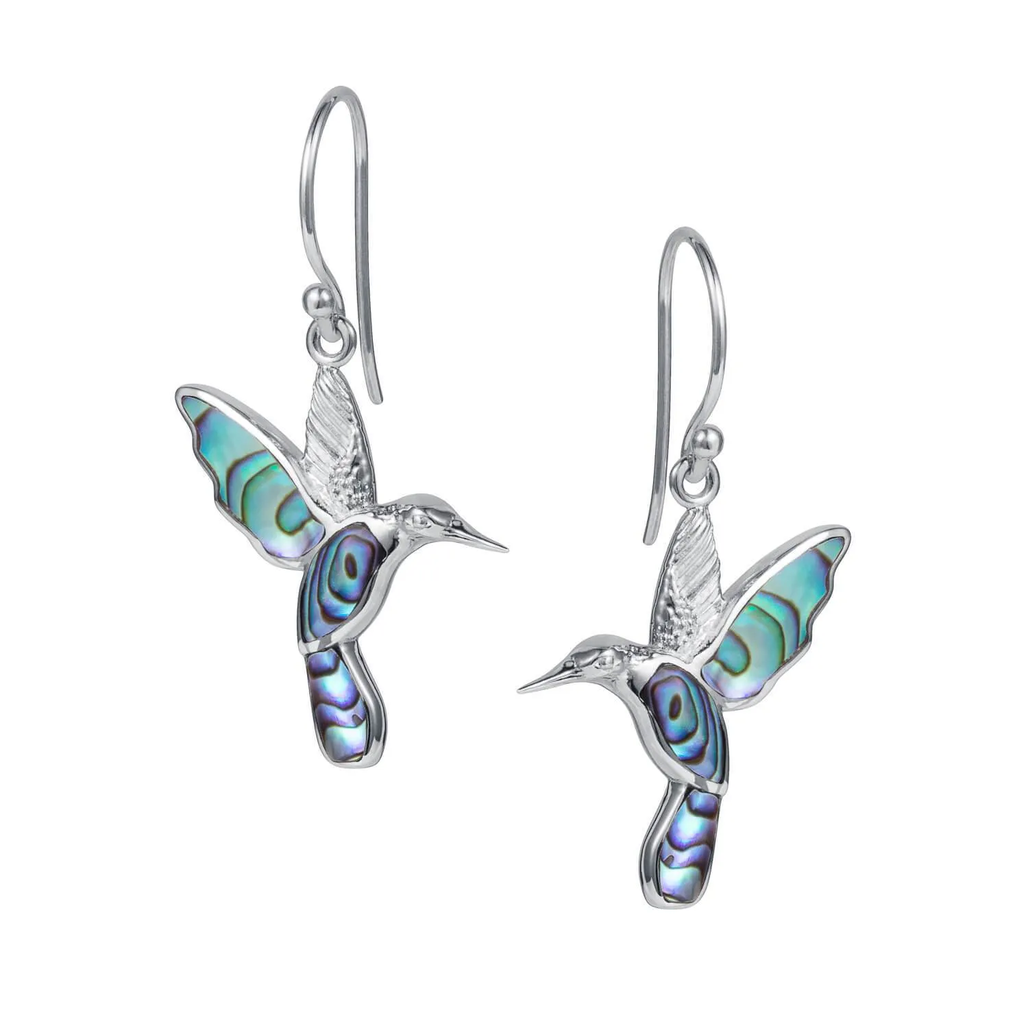 Abalone Hummingbird Earrings