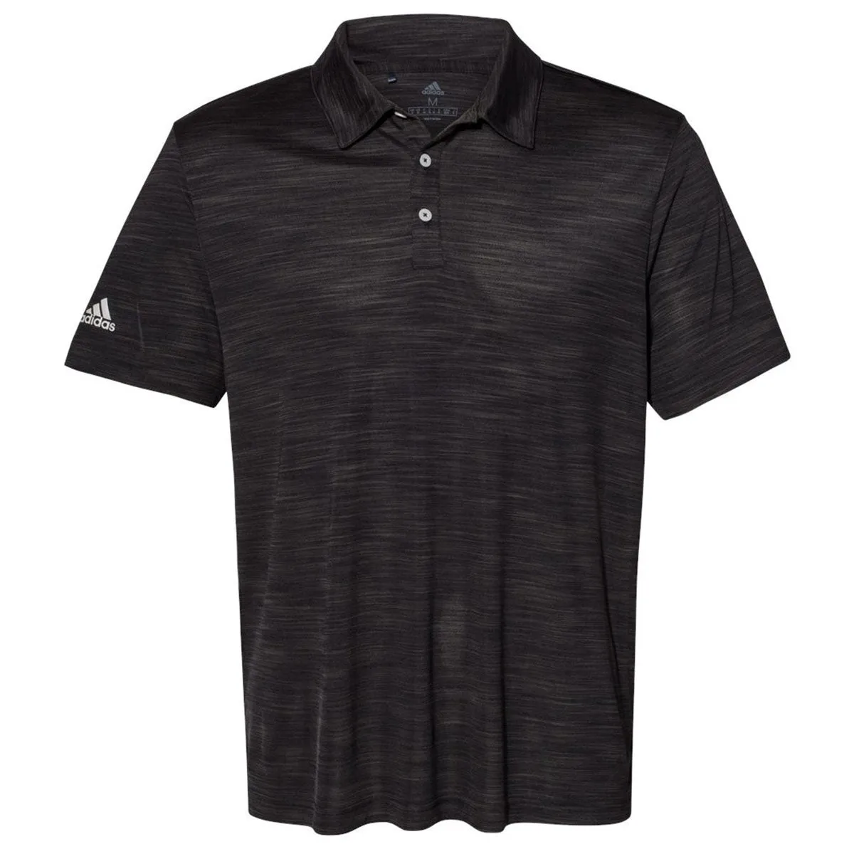 adidas Men's Black Melange Sport Polo