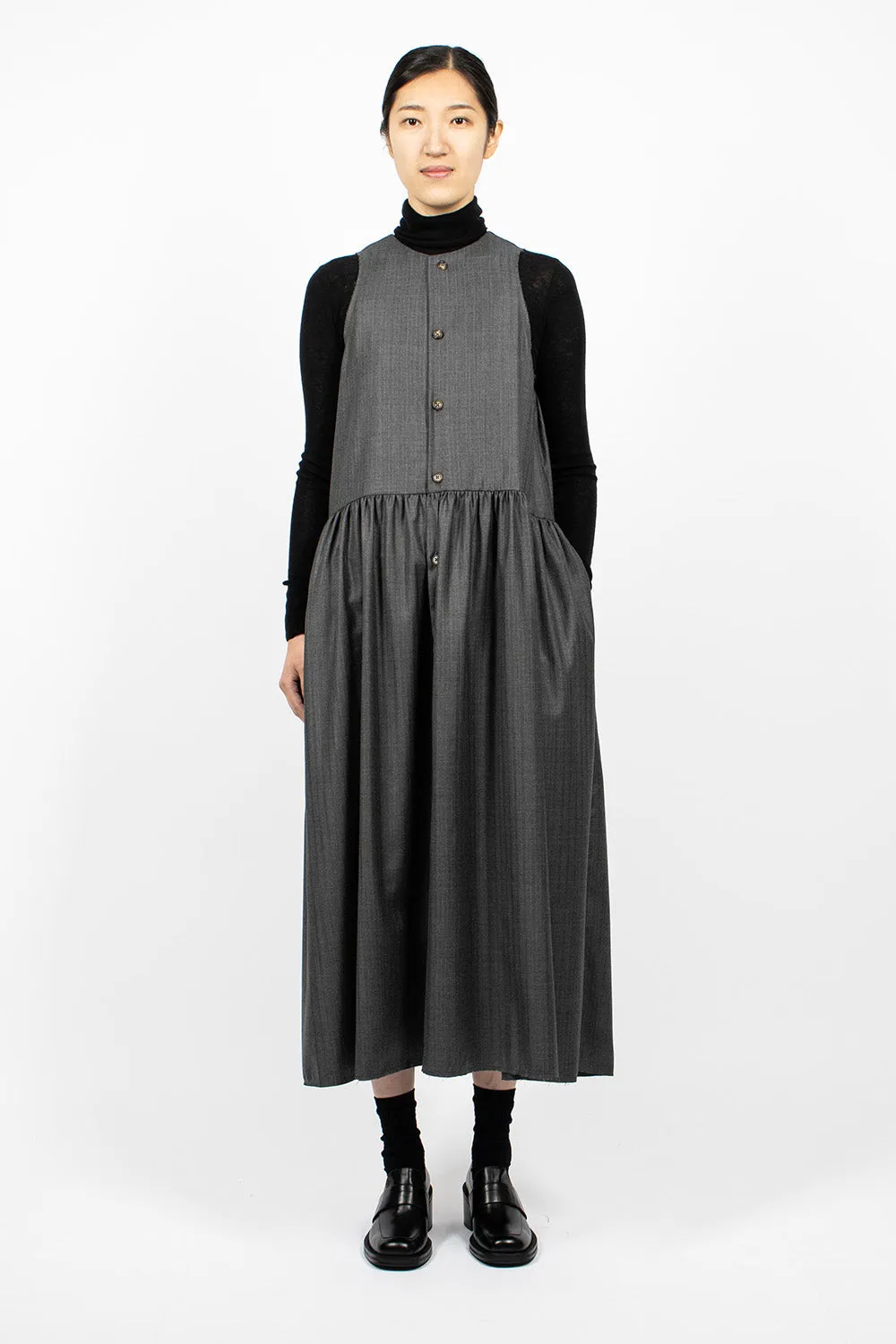 Anouk Dress Pinstripe Wool