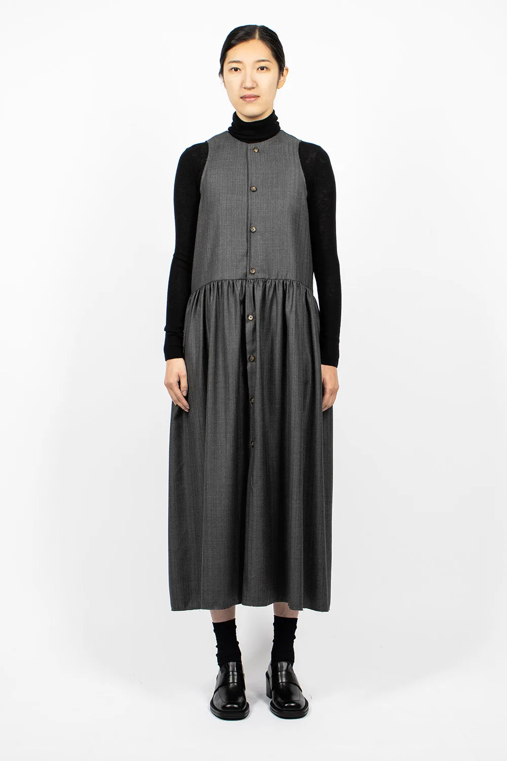 Anouk Dress Pinstripe Wool