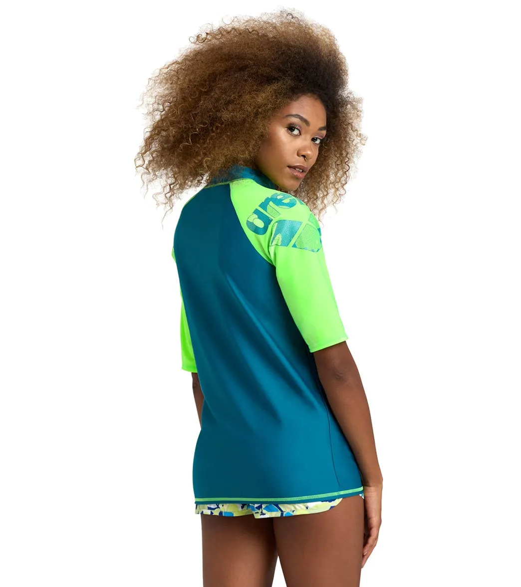 Arena Women's Graphic Short Sleeve Rashguard