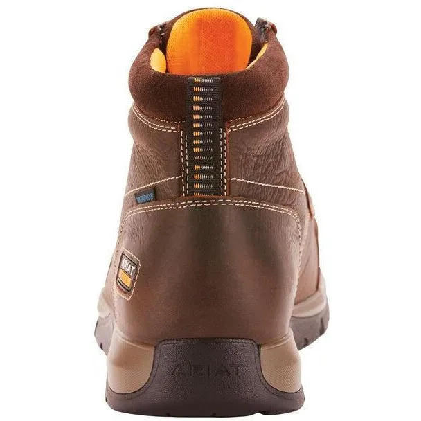 Ariat Men's Edge LTE Chukka 6" Comp Toe Western Work Boot- Brown - 10024953