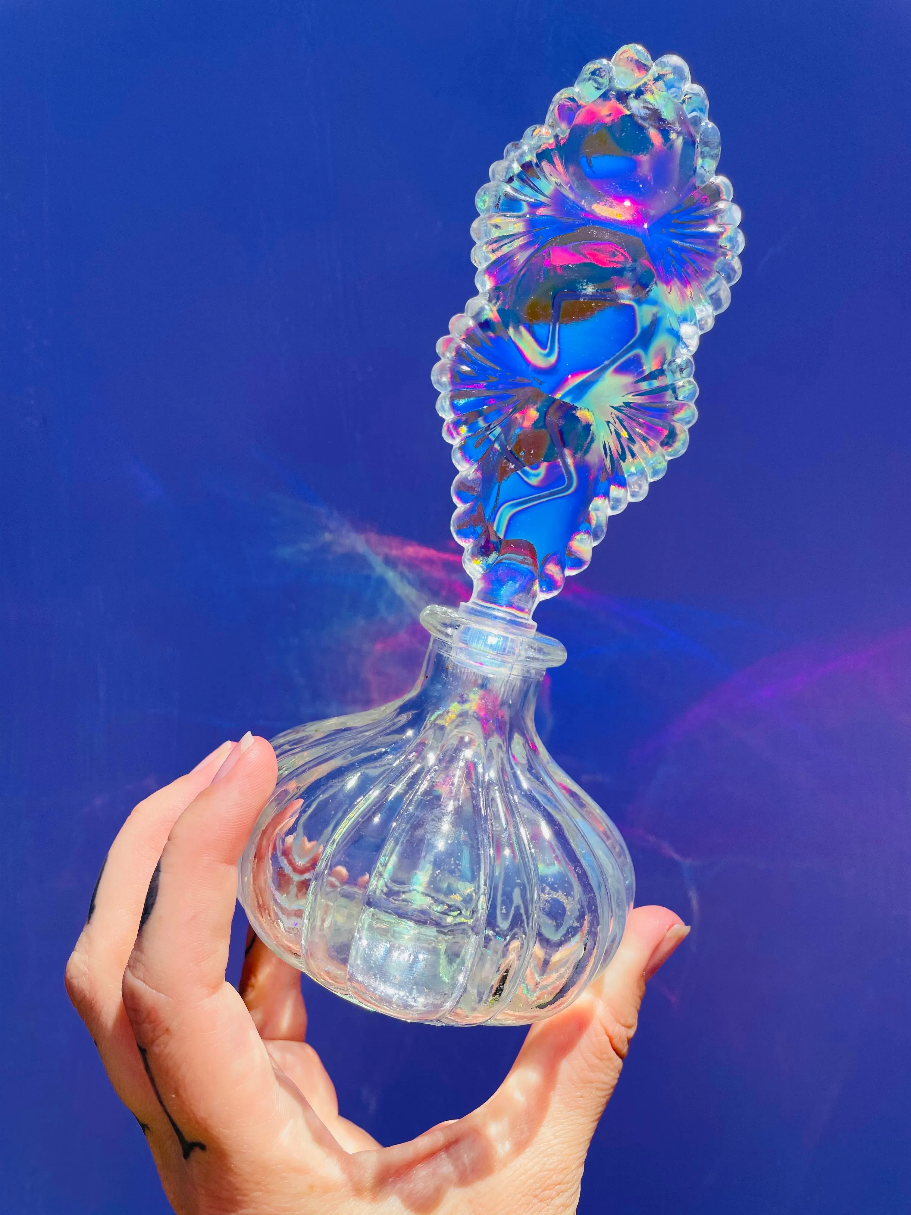 Aurafied Vintage glass Perfume Bottle no.5