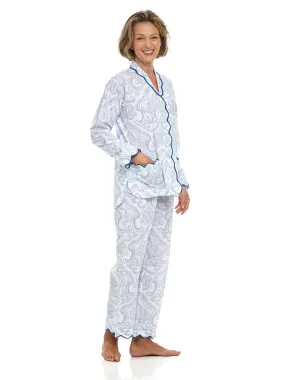 Blue Paisley Pajamas