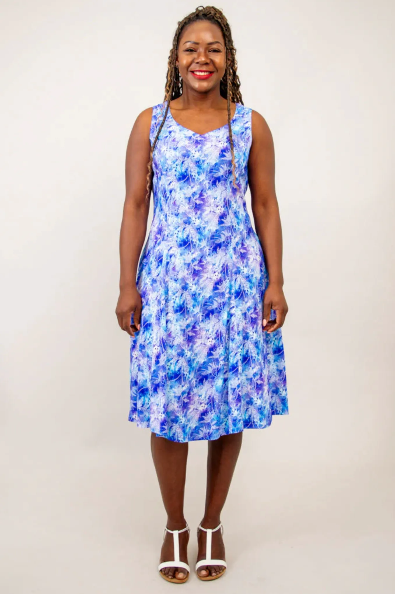 Blue Sky Sweet Sara dress, bamboo linen