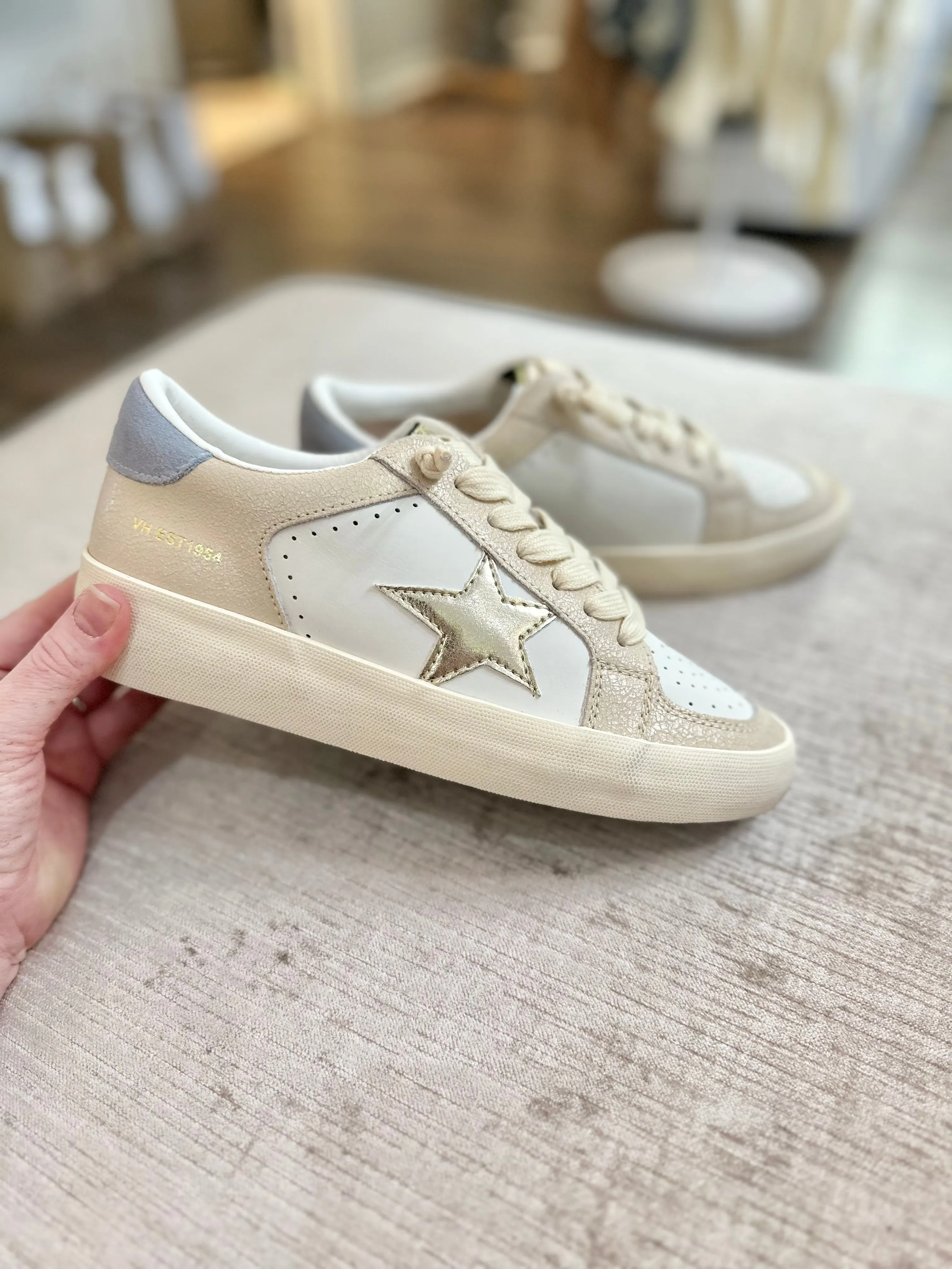 Blush Star Decal Sneakers