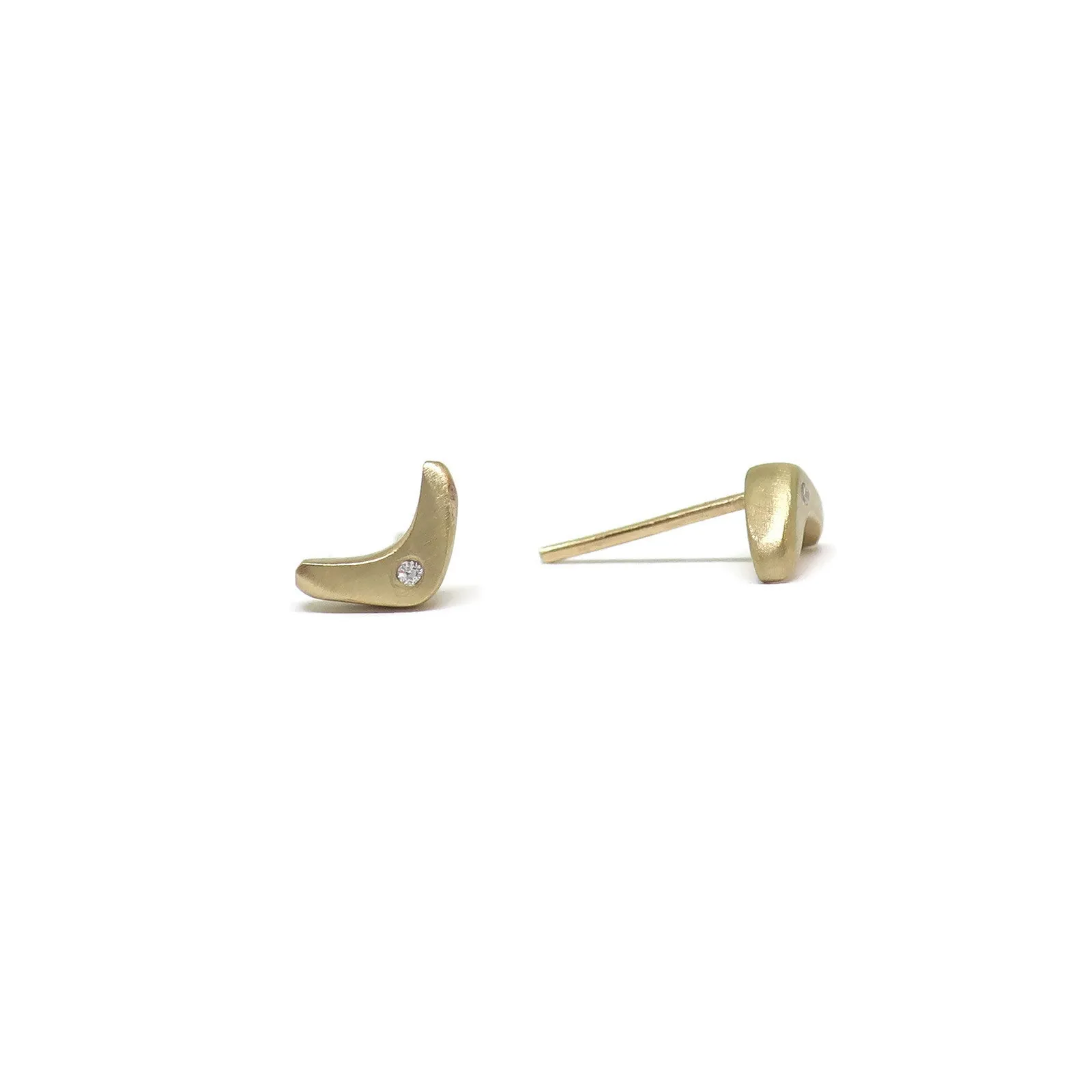 Boomerang Studs- Gold