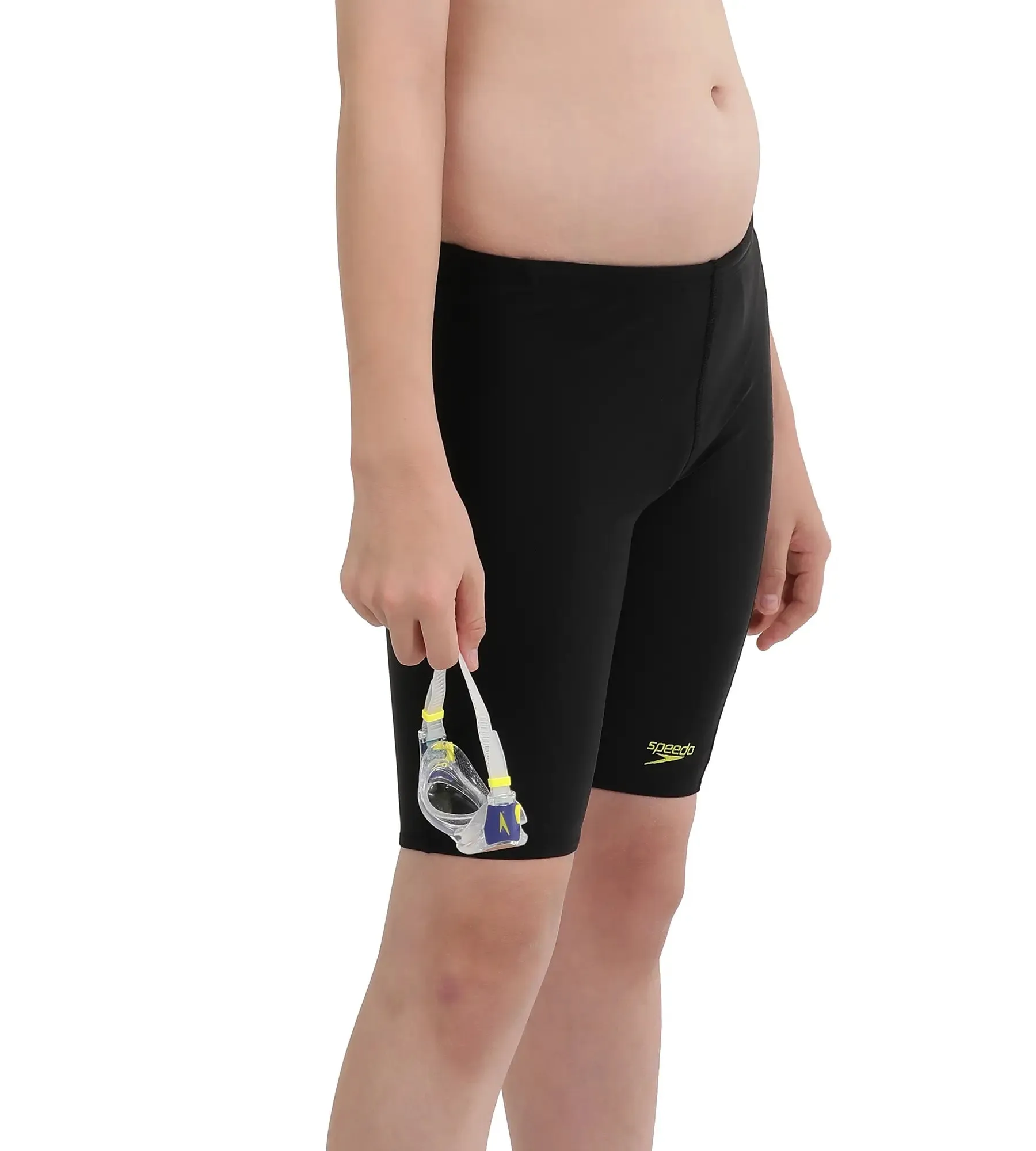 Boy's Endurance Hyper Boom Jammer - Black  &  Lemon Drizzle