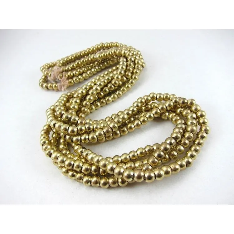 Brass Rondelle Bead Strand