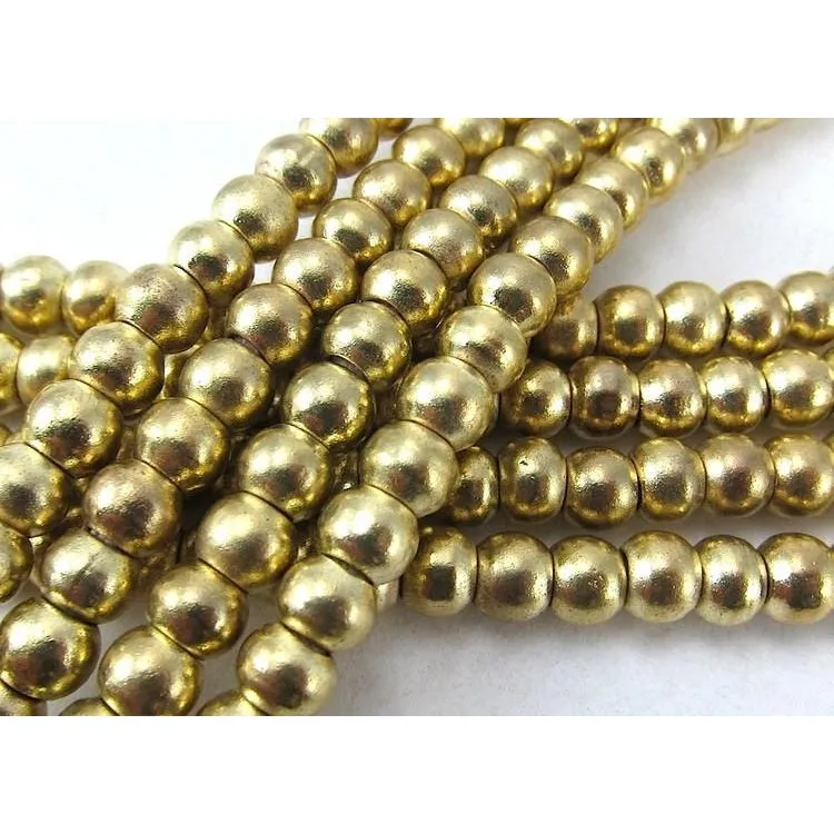 Brass Rondelle Bead Strand