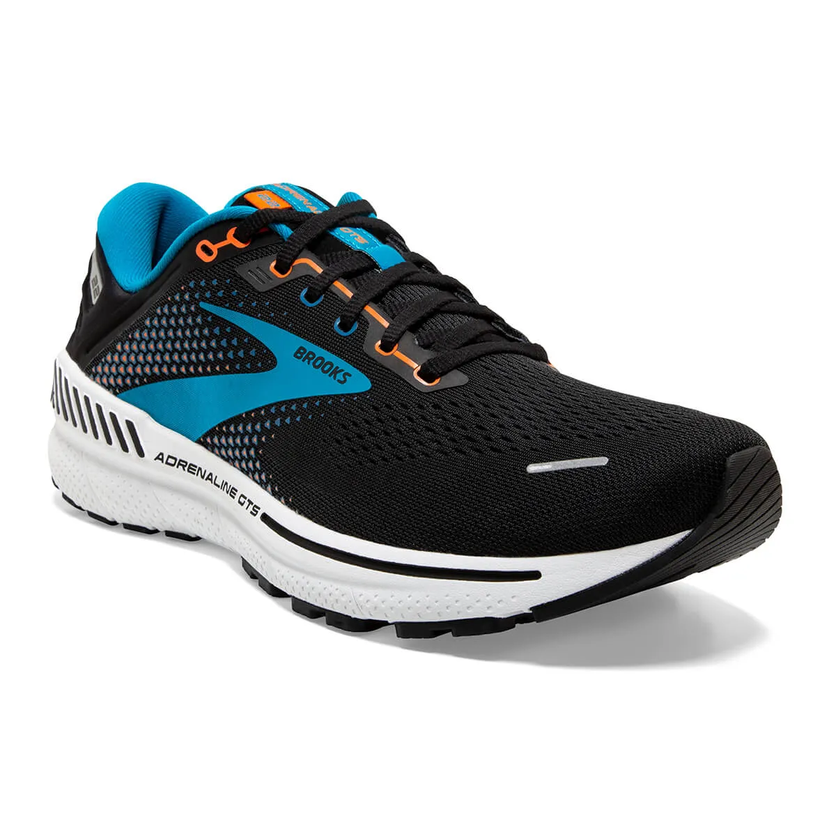 Brooks Adrenaline GTS 22 Mens | Black/blue/orange