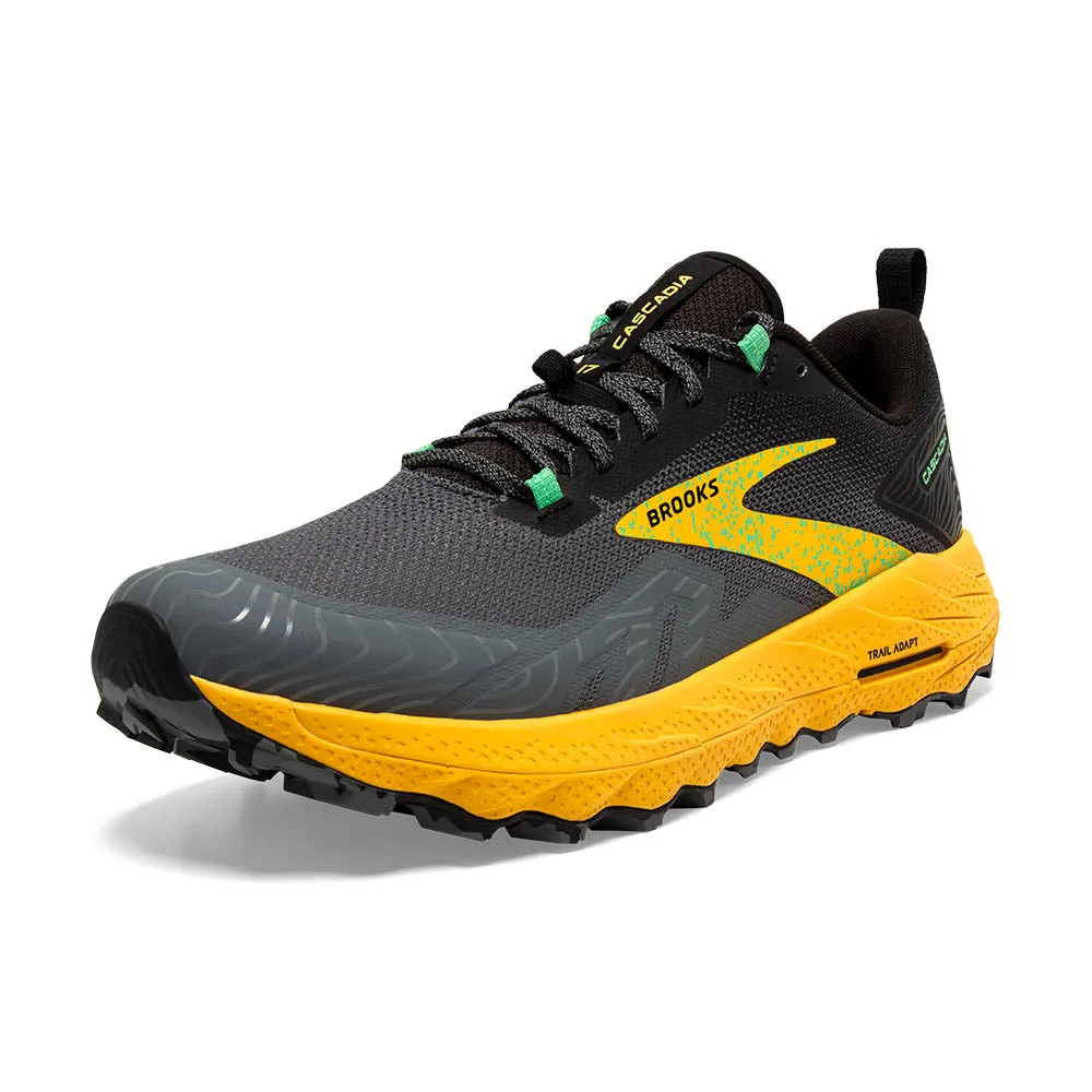 Brooks Cascadia 17 (Mens) - Lemon Chrome/Sedona Sage