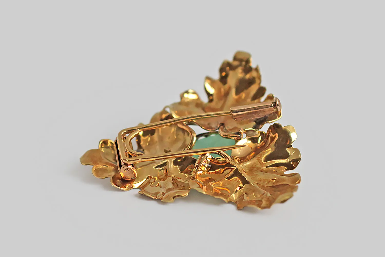 Buccellati Maple Leaf Trinity Brooch