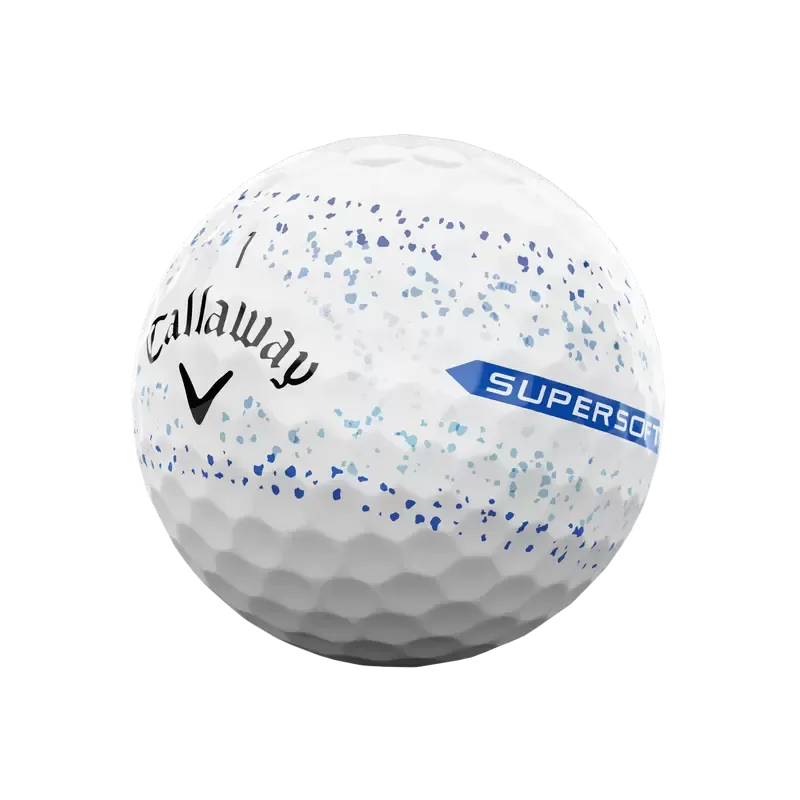 Callaway Supersoft Splatter 360 Blue Golf Balls Dozen