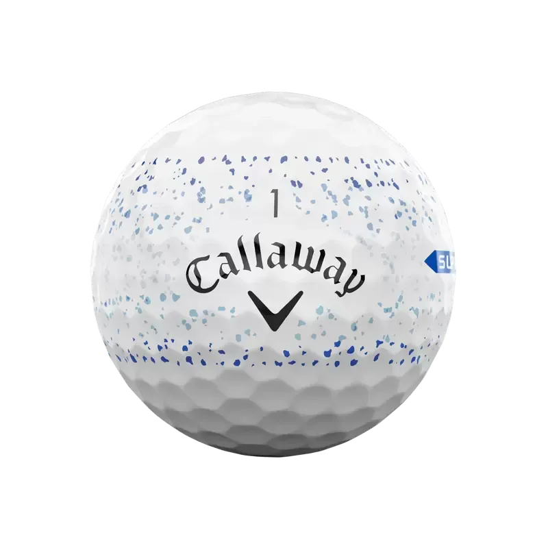 Callaway Supersoft Splatter 360 Blue Golf Balls Dozen