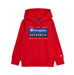 Champion lightweight fleece hoodie with chest logo Legacy 306512 RS053 red