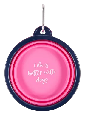 Collapsible Travel Dog Bowls - Life Is Better With Dogs