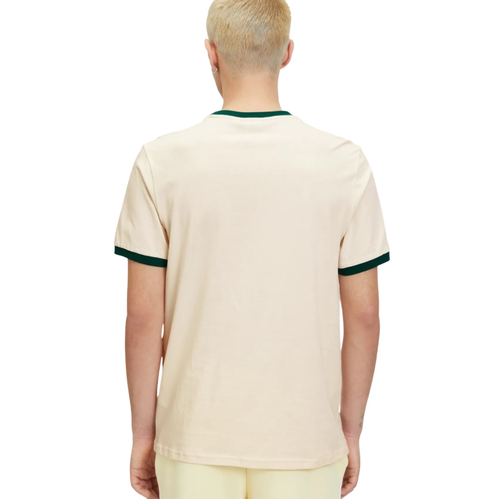 Crew Neck Laz Tee - Antique White/Aventurine