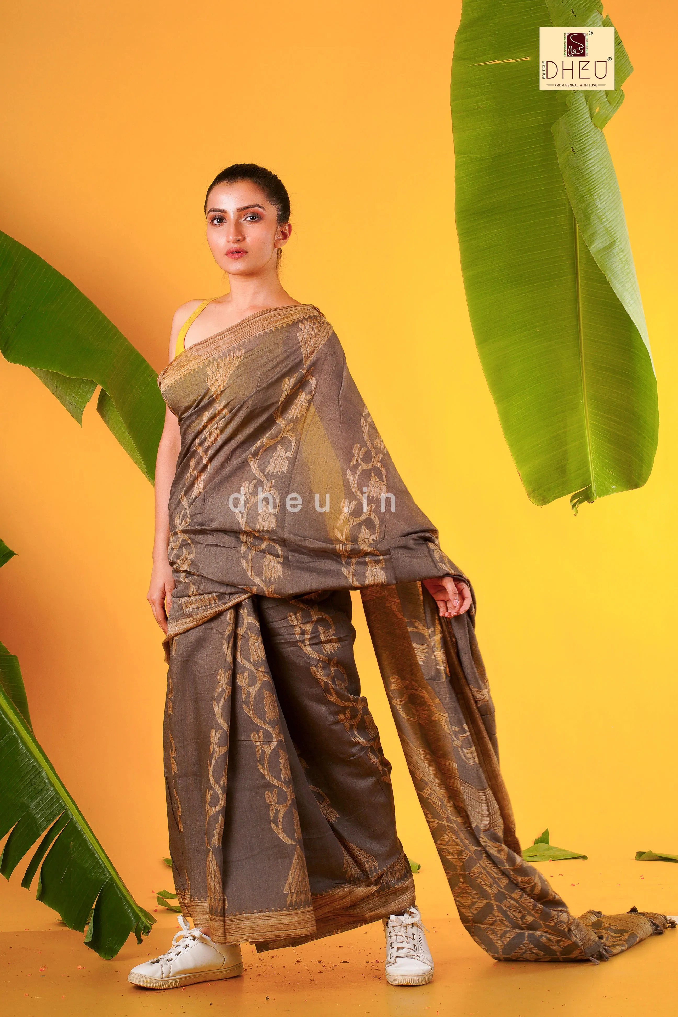 Designer Ajrakh Handloom Saree