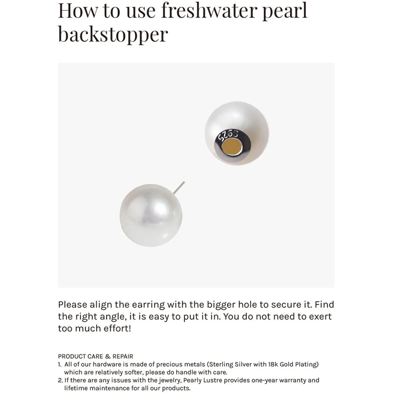 Elegant Freshwater Pearl Earrings WE00435 | GARDENS