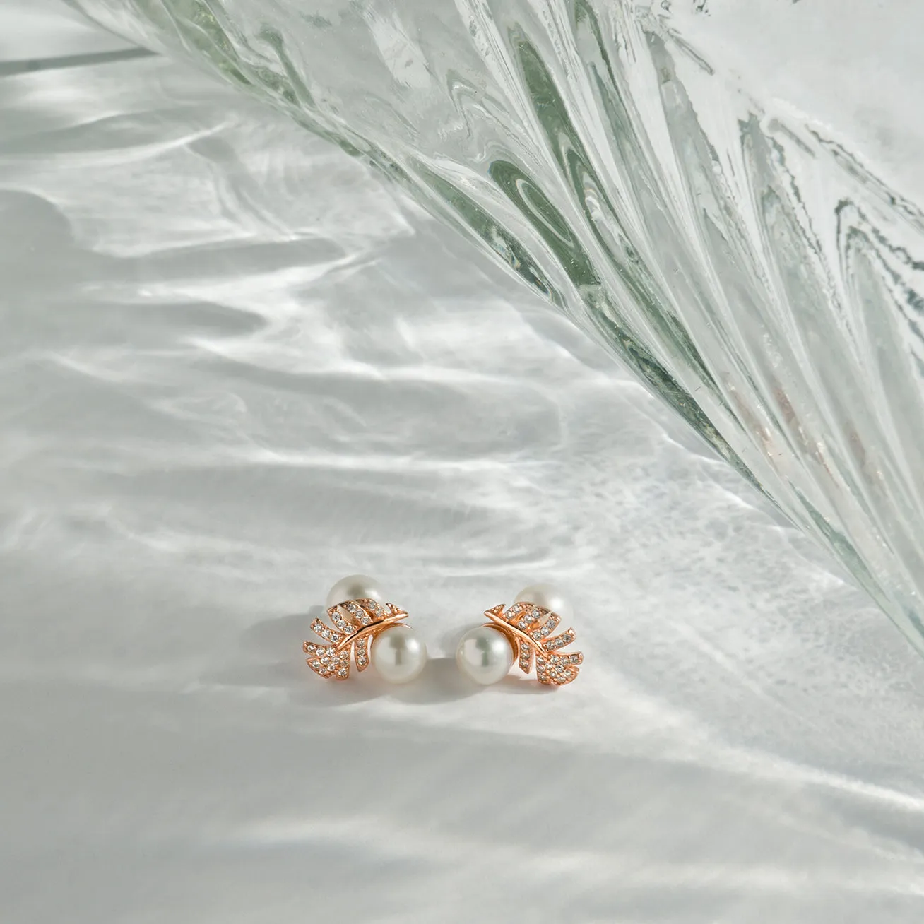 Elegant Freshwater Pearl Earrings WE00435 | GARDENS