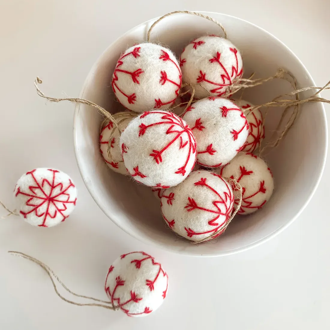 Embroidered Christmas Decorations