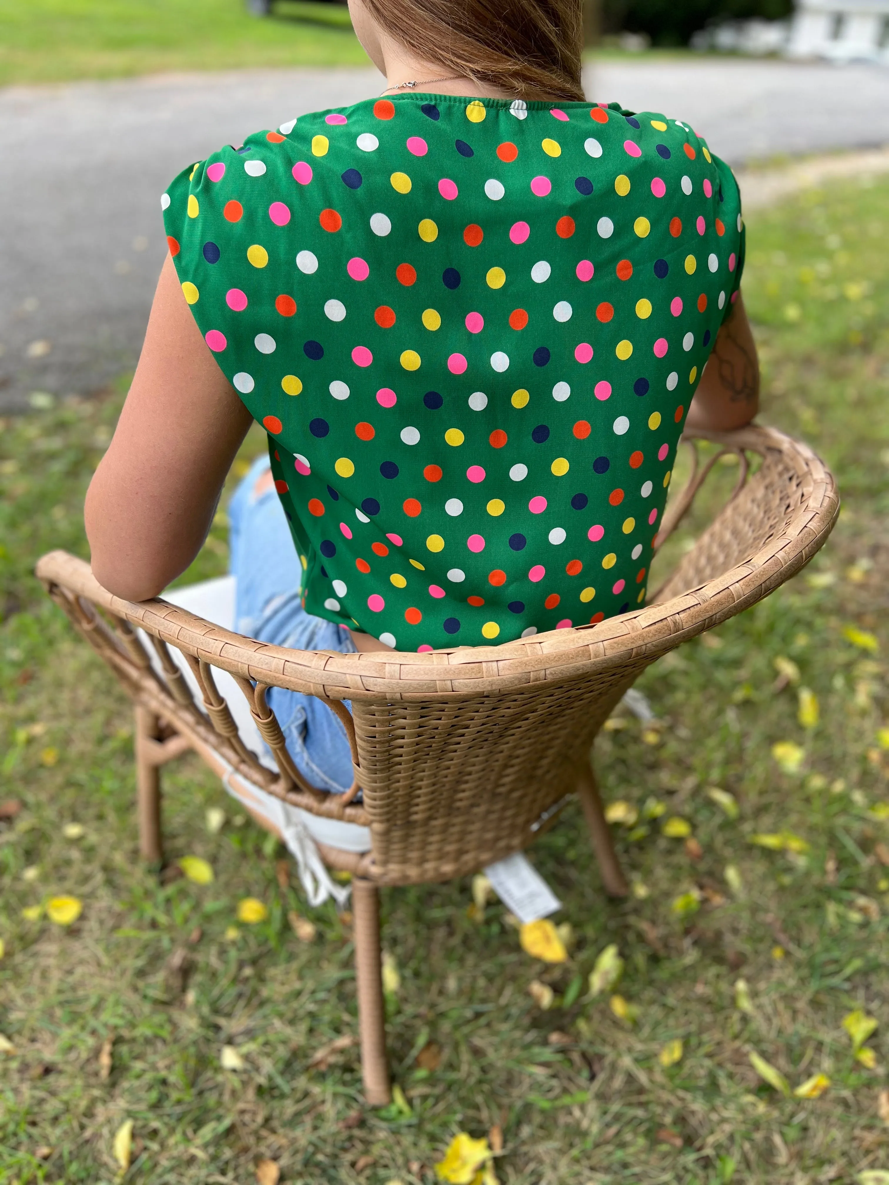 EOS polka dot blouse