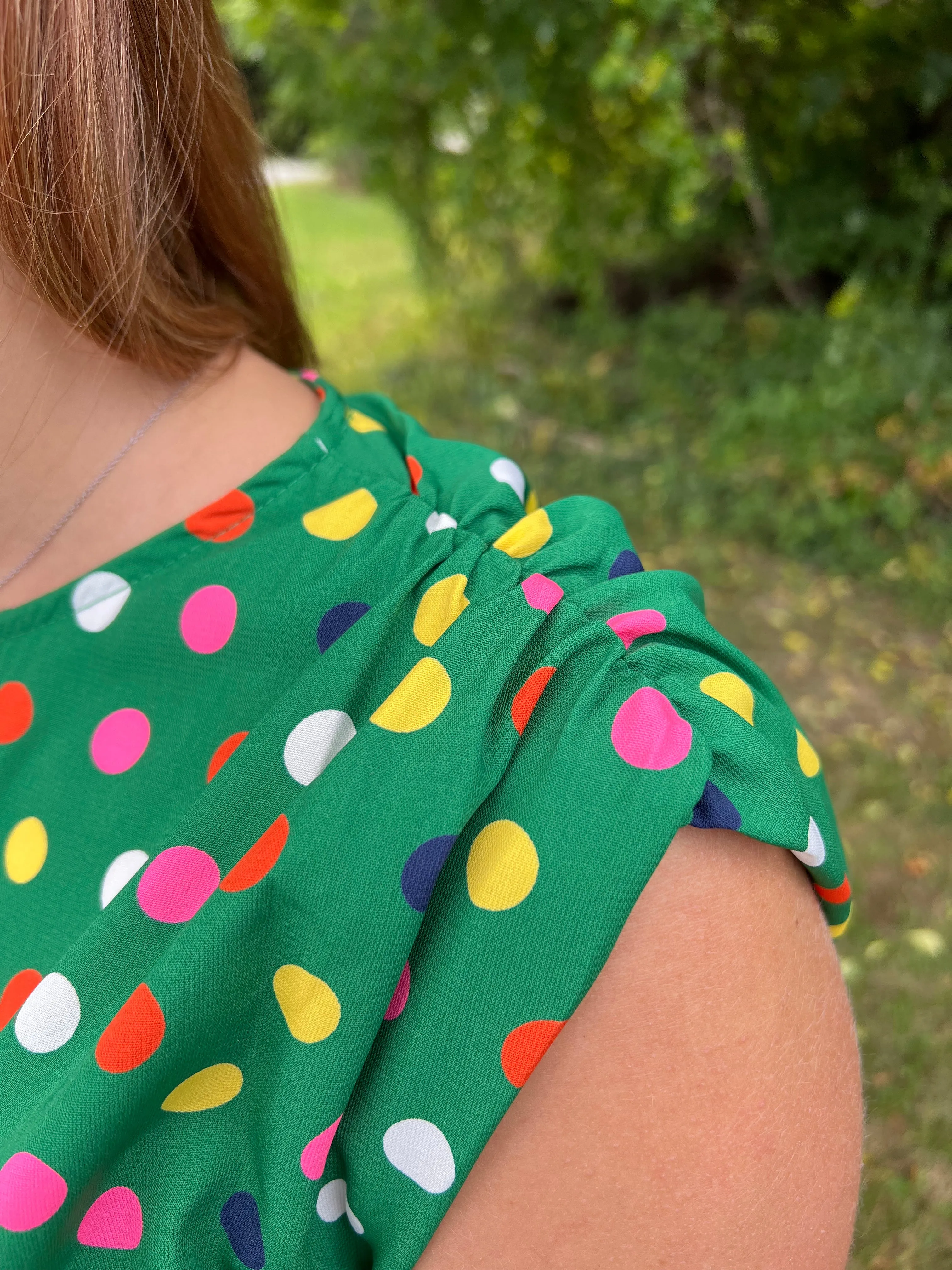 EOS polka dot blouse