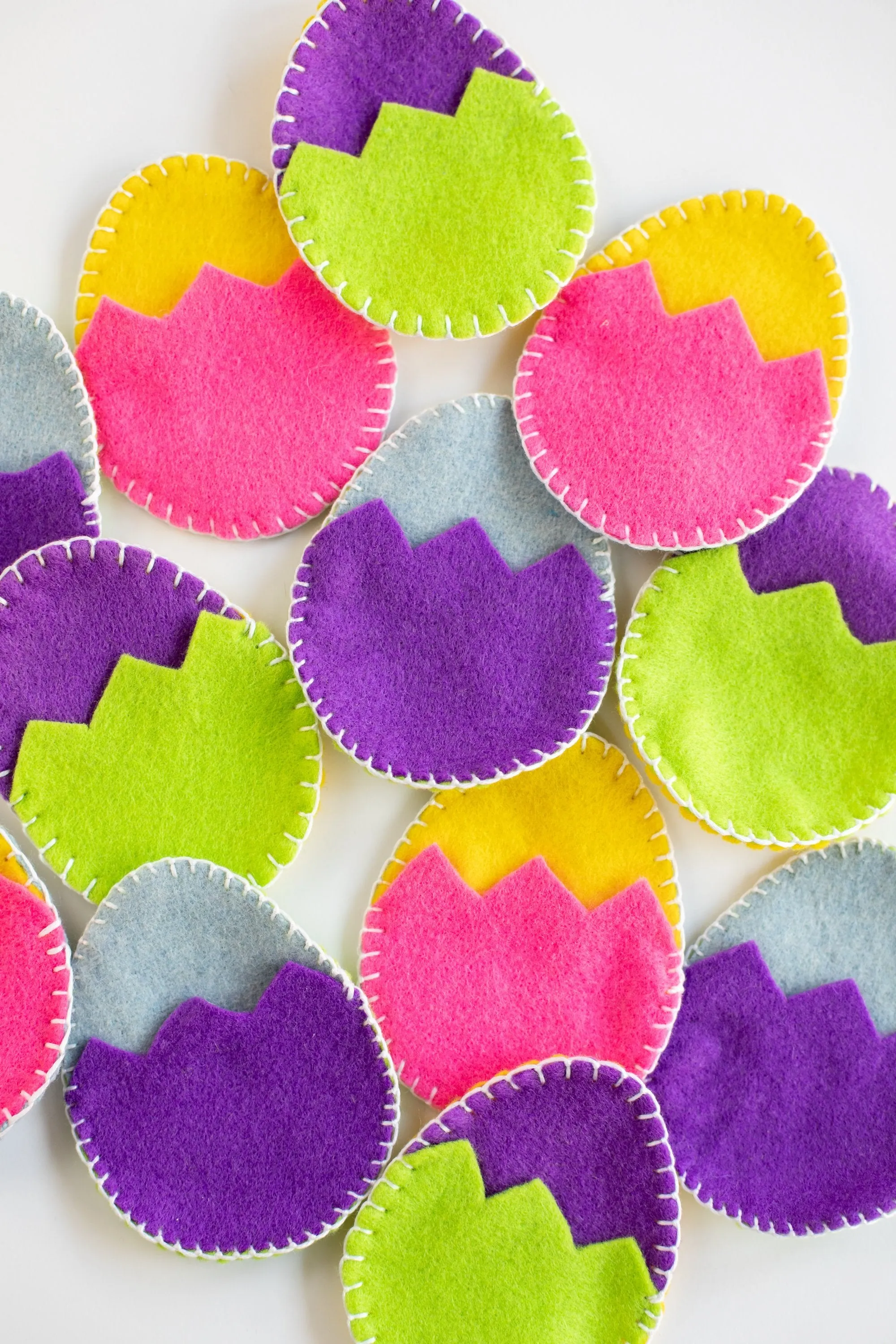 Fill Your Own Felt Easter Eggs | 6 Pack Assorted