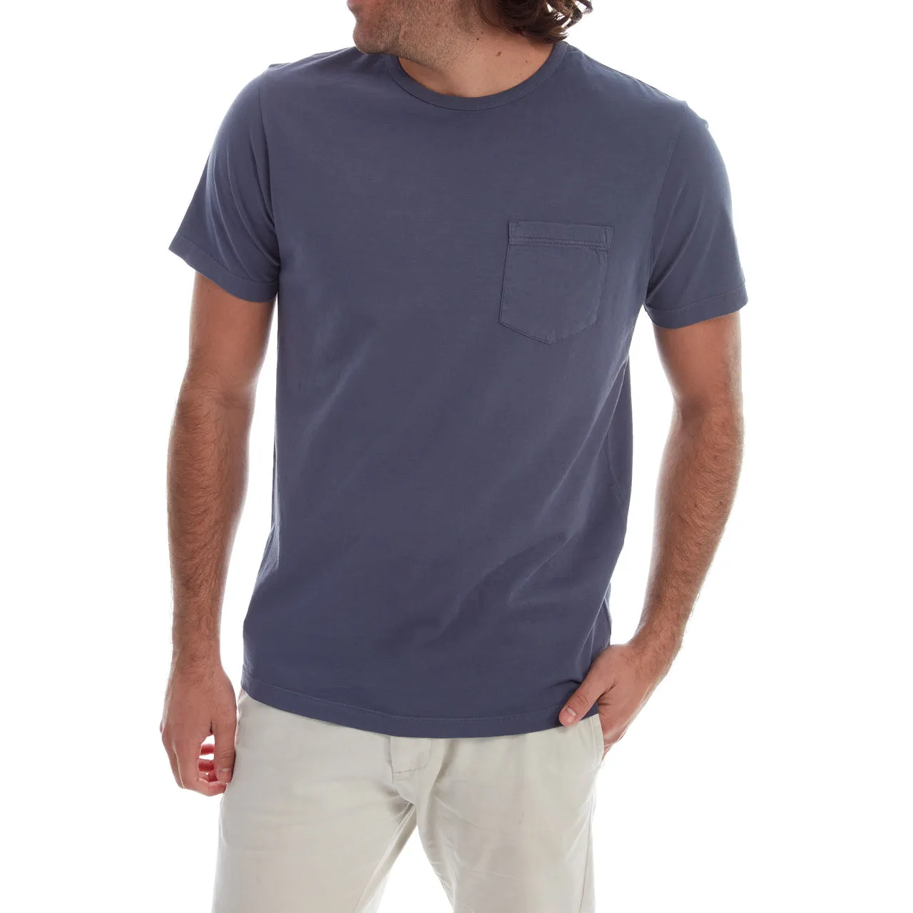 Gavin Garment Dyed Tee Navy