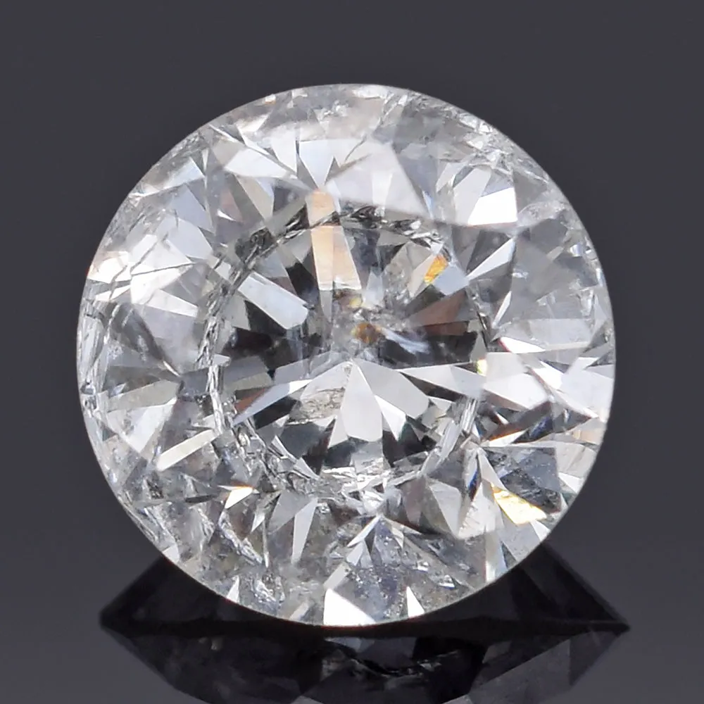 GIA Certified Loose 0.50 Ct I I3 Round Brilliant Diamond 4.97 - 4.99 x 3.22 mm