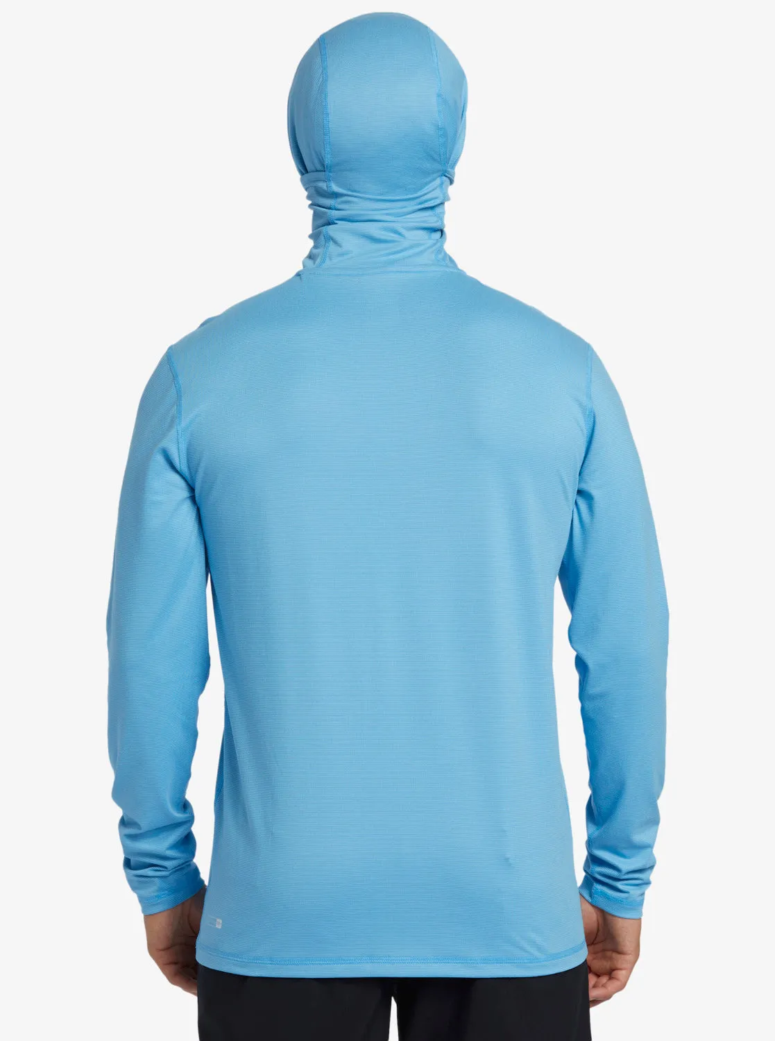 Heritage UPF 50 Hooded Long Sleeve Surf Tee - Azure Blue