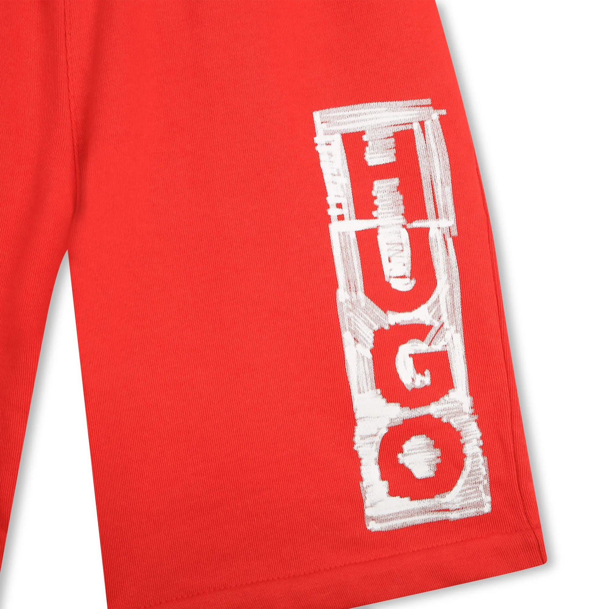 HUGO Boys Red Shorts_G24149-990