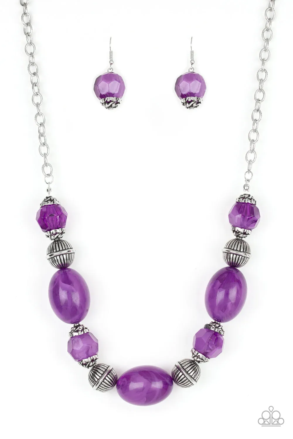 Ice Melt - Purple Paparazzi Necklace