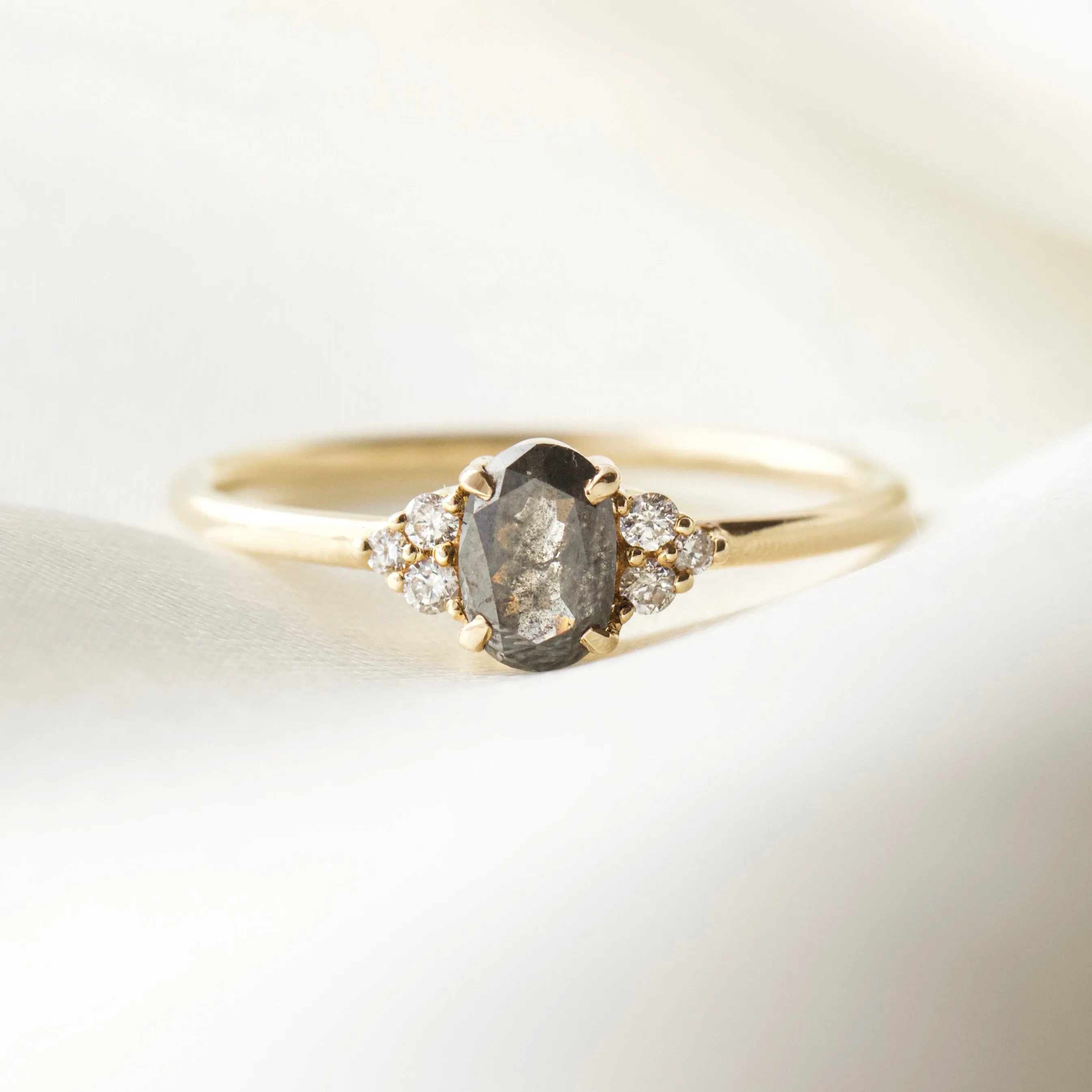 Imogen Salt & Pepper Diamond Ring