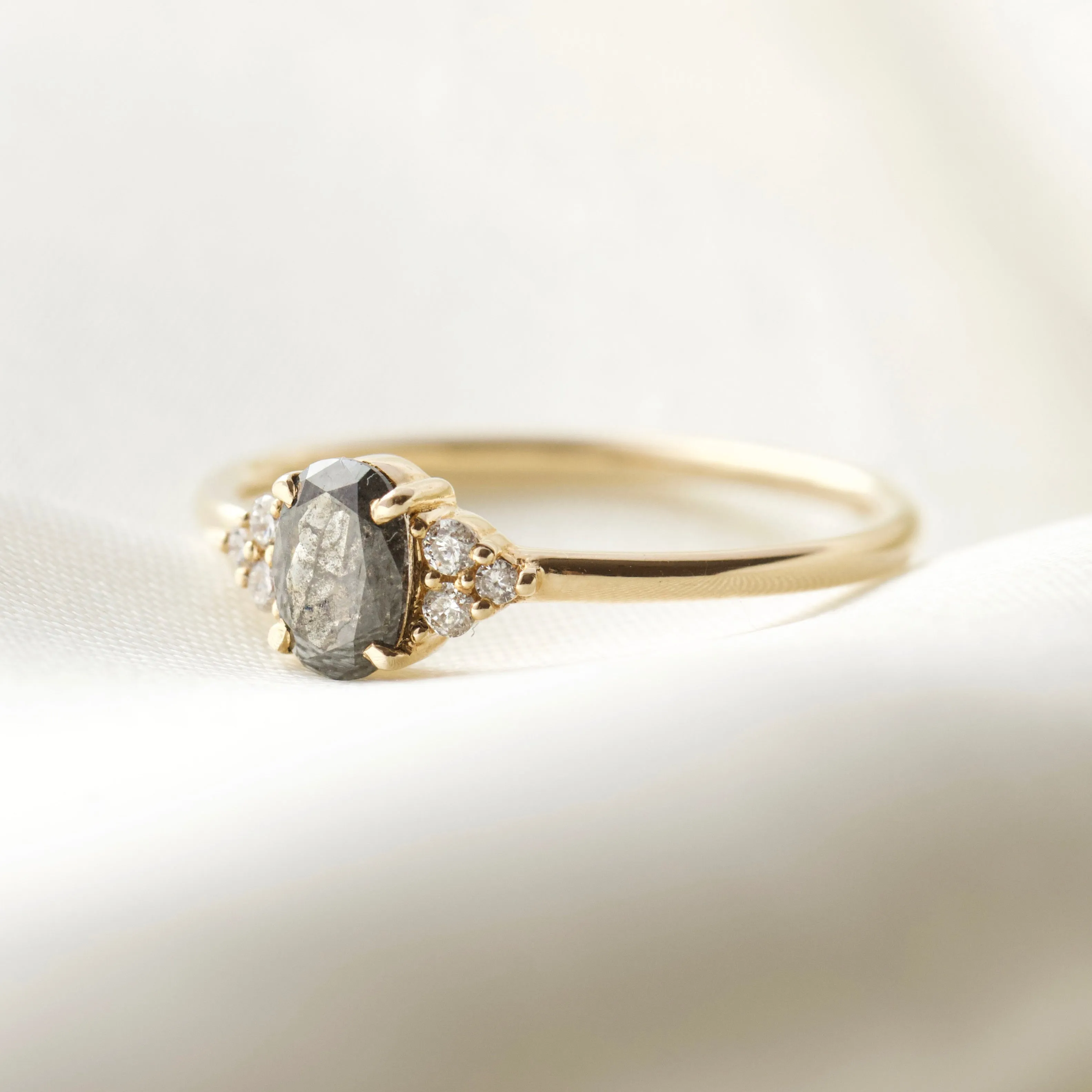 Imogen Salt & Pepper Diamond Ring