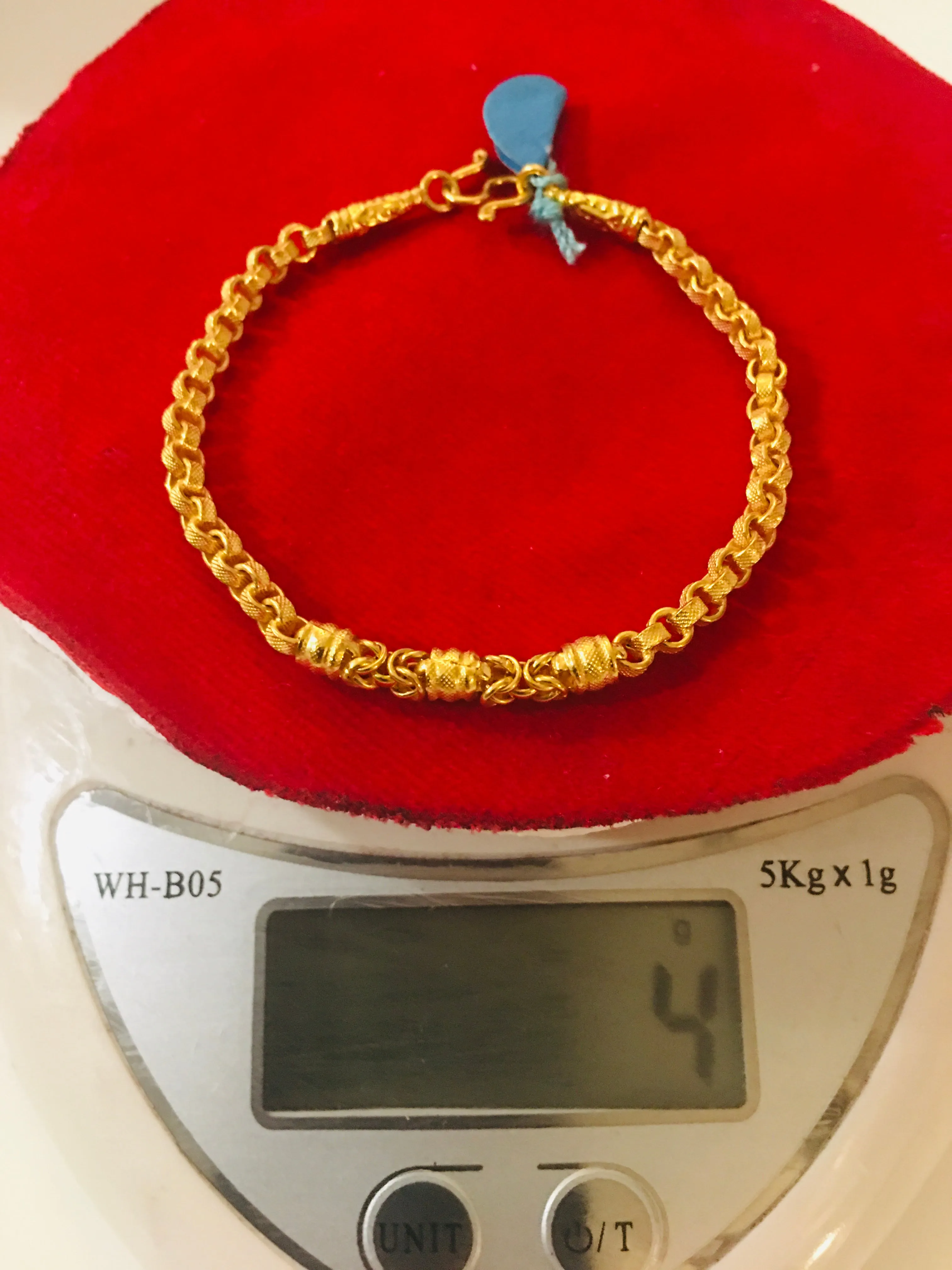 Item no. SP1042 Bangkok  6.5” long New bracelet 4g.