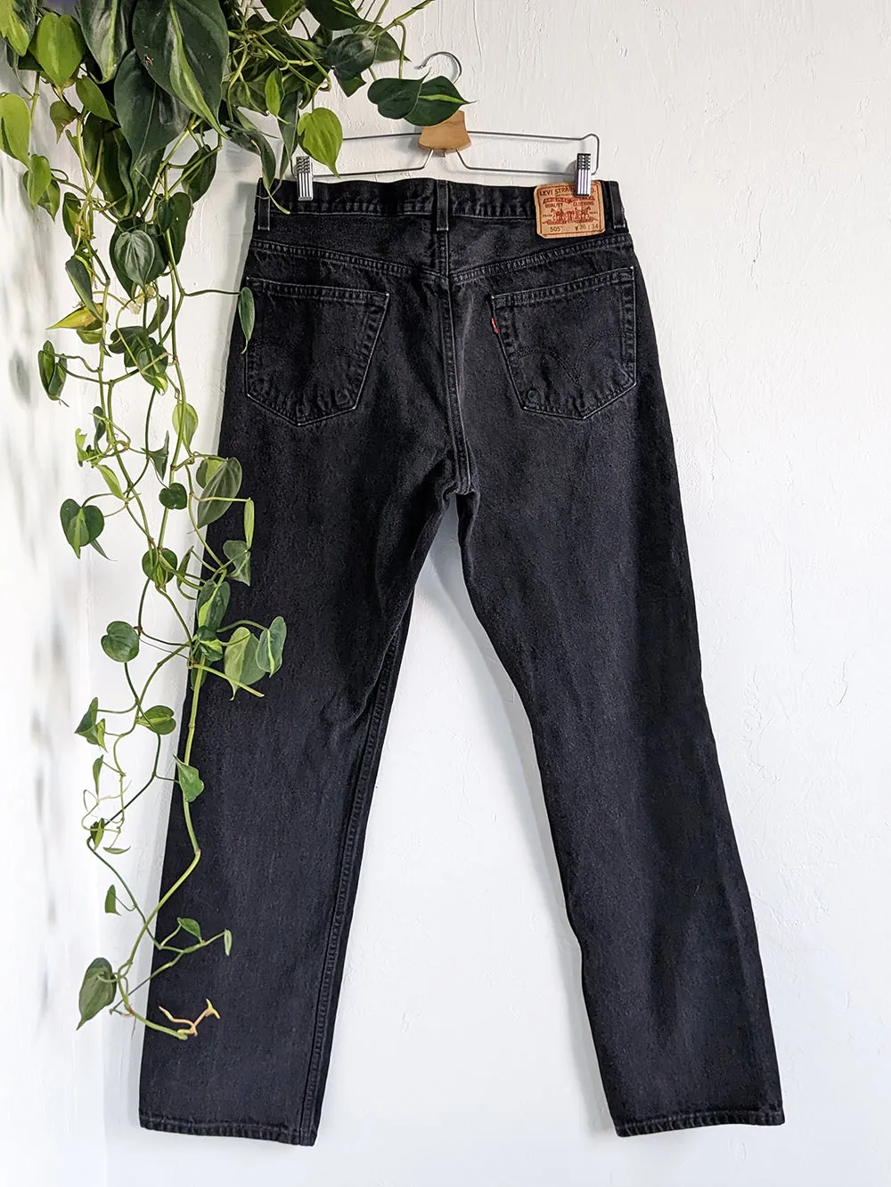 Levis 505s Dark Charcoal Jeans