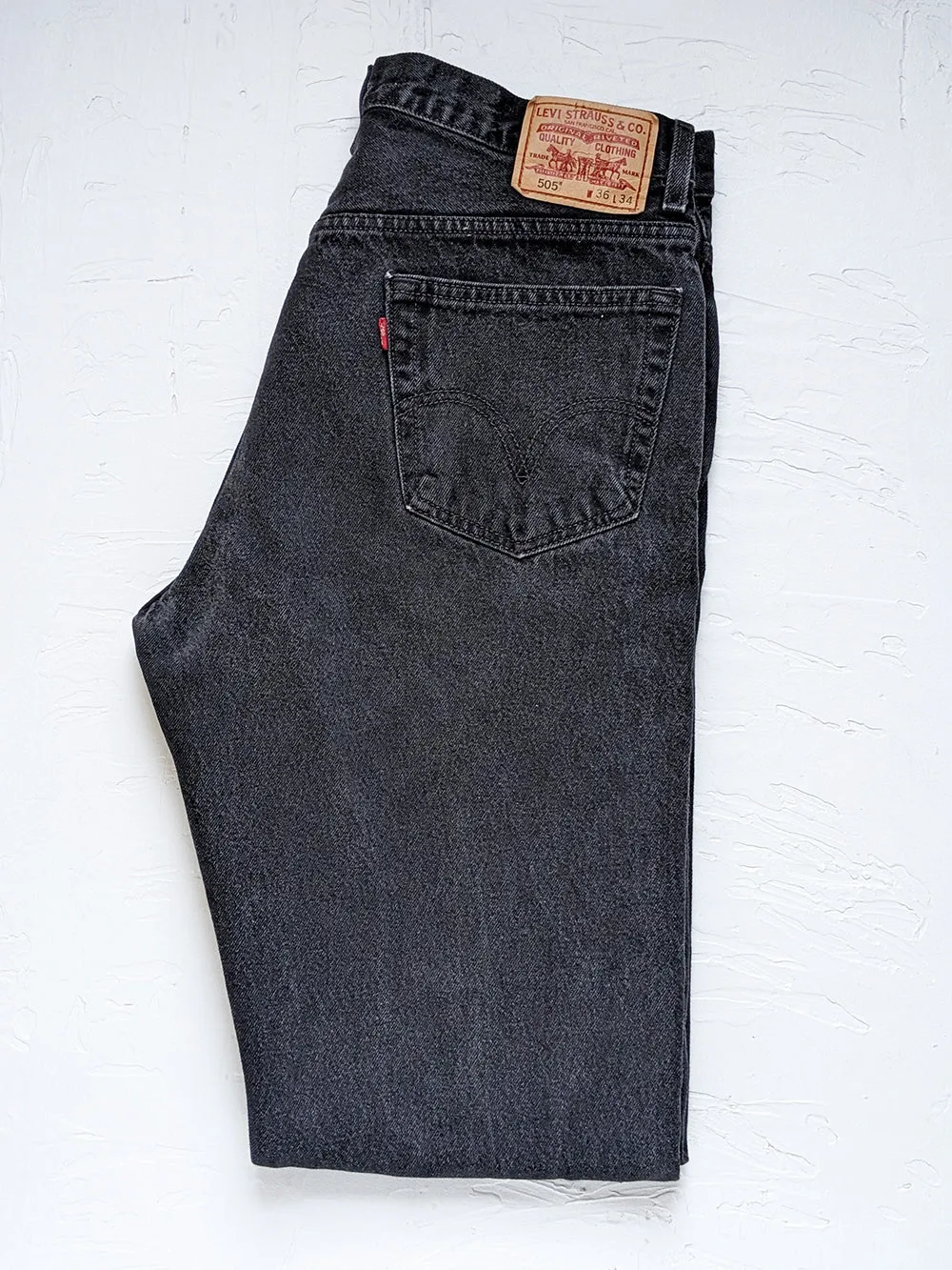 Levis 505s Dark Charcoal Jeans