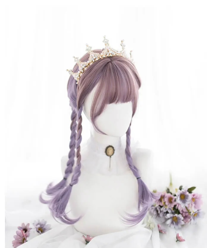 LOLITA PASTEL PURPLE GRADIENT LONG CURLY WIG BY00300