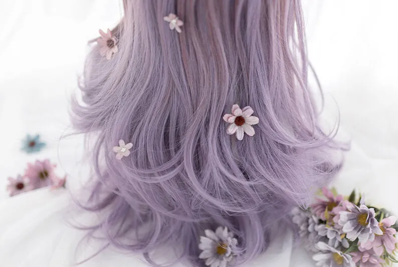 LOLITA PASTEL PURPLE GRADIENT LONG CURLY WIG BY00300