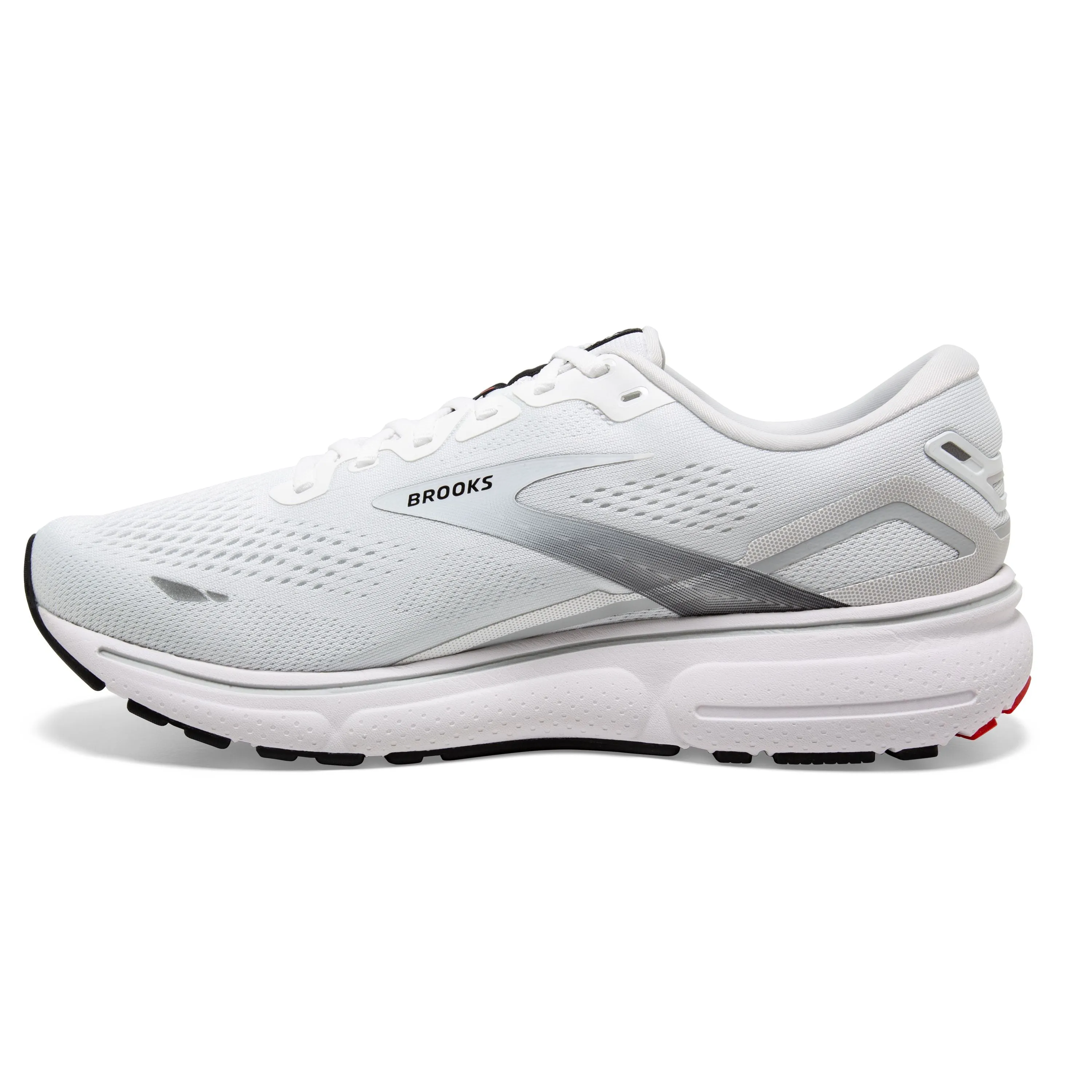 M Brooks Ghost 15 White/Black/Flame