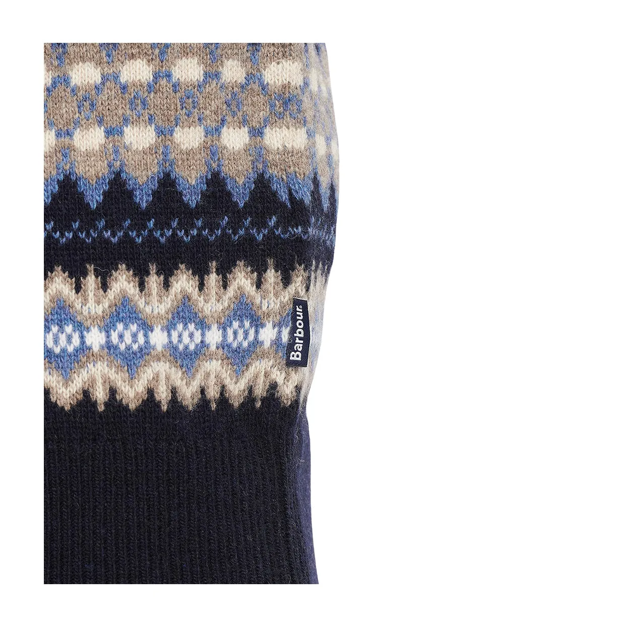 Maglione Uomo Barbour Case Fair Isle Blu