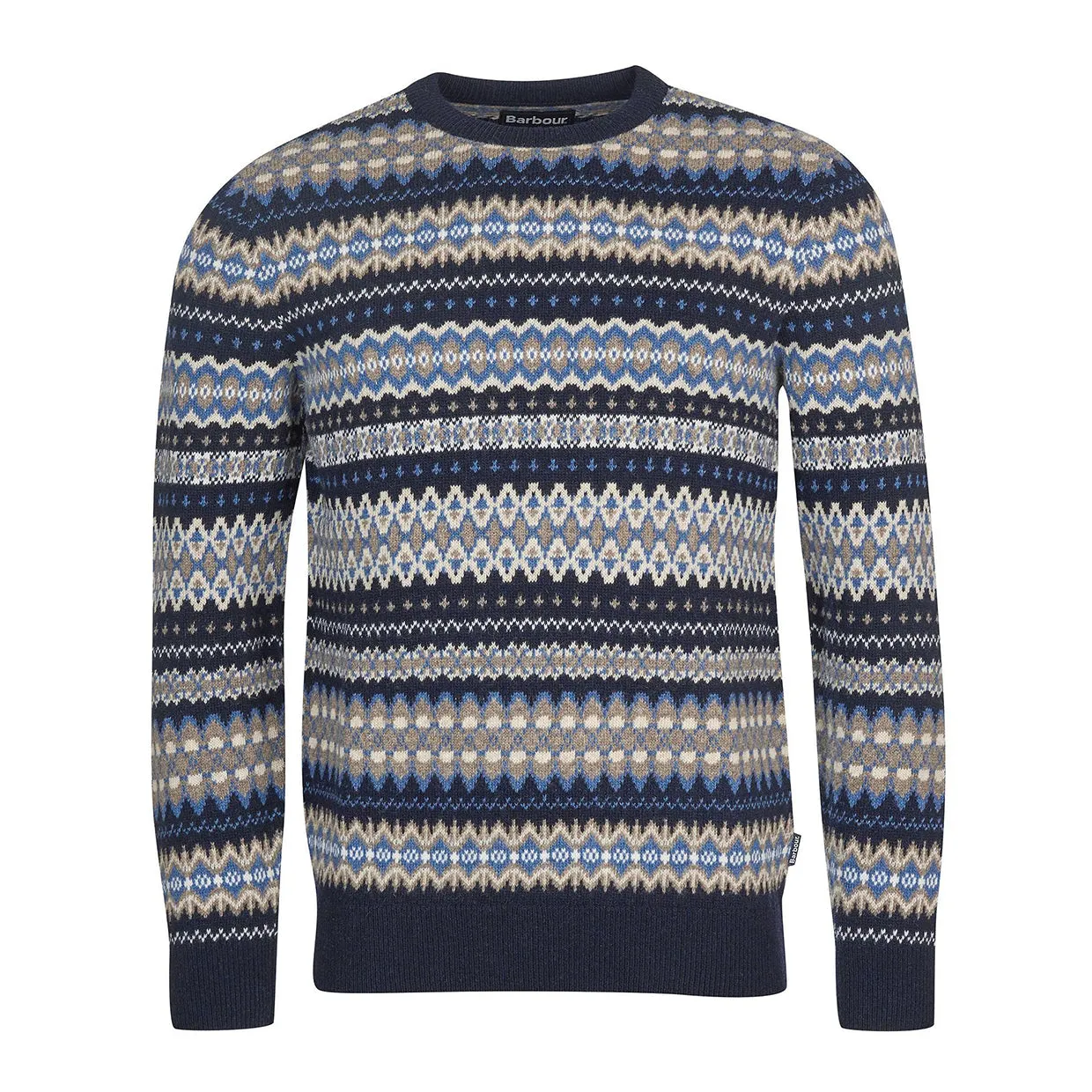 Maglione Uomo Barbour Case Fair Isle Blu