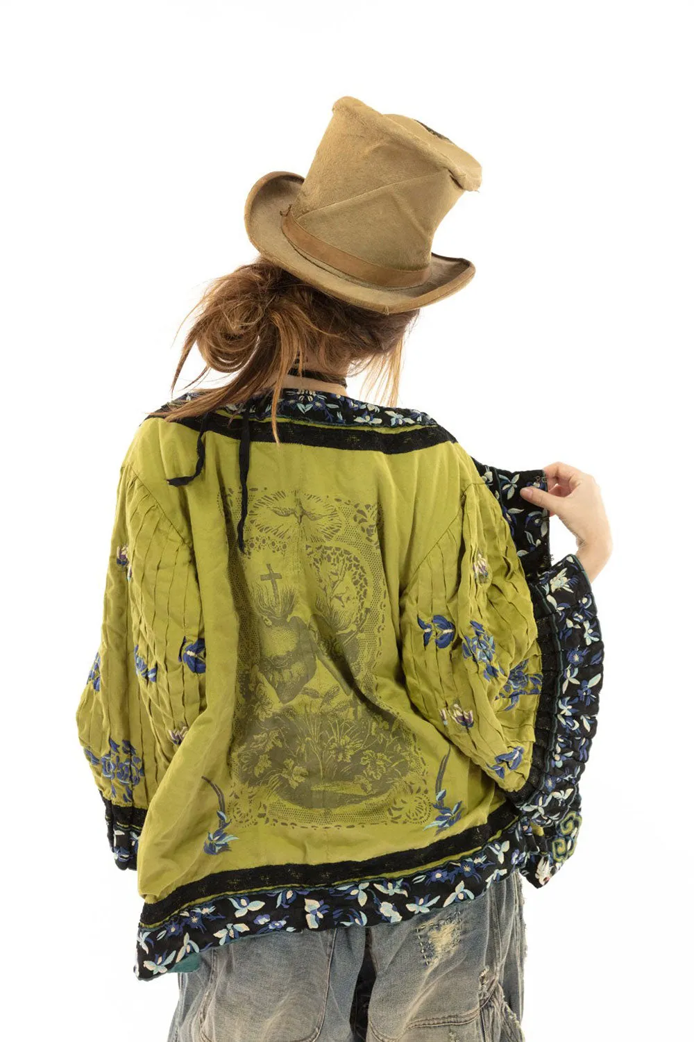 MAGNOLIA PEARL ISABEAU KIMONO JACKET-493-AGAVE D7