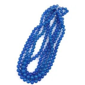 Malaysian Blue Jade 8mm Round Beads